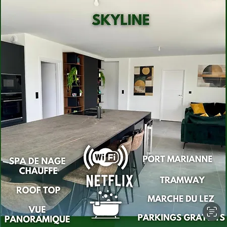 شقة Skyline Rooftop Swim